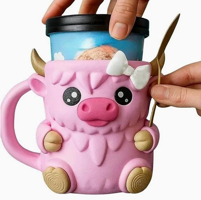 Highland Cow Pint Holder - The Viral TikTok Sensation